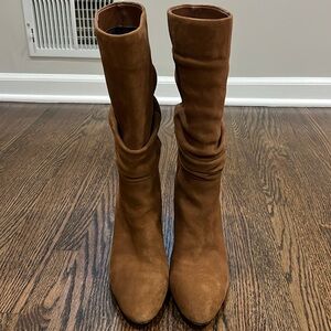 Banana Republic Cognac Suede Boots